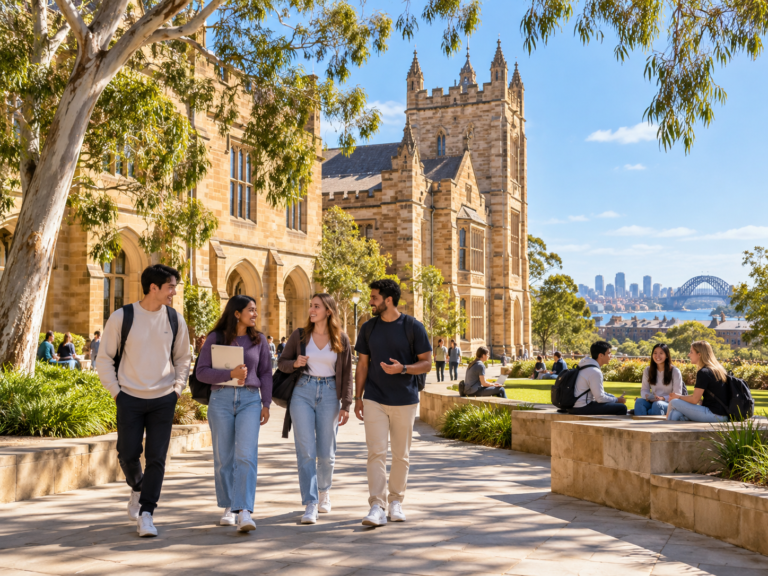 Illustrative Australia university campus