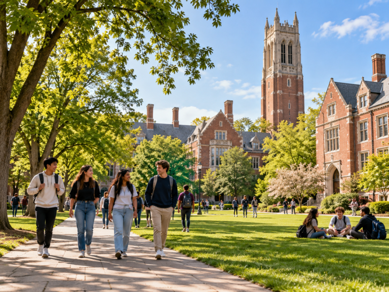 Illustrative United States university campus